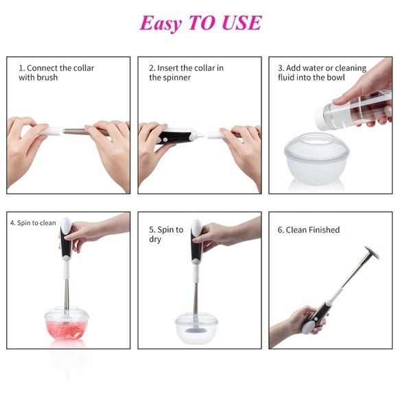 spinning makeup brush cleaning kit - Picture 3 of 12